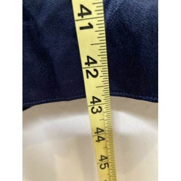 Iris & Ink Womens Sleeveless Twisted Knot At Waist Dress Navy Blue Size10 - Picture 9 of 12